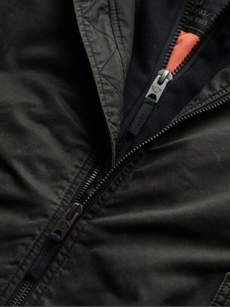 Superdry Green Military MA1 Bomber Jacket - Image 6 of 6