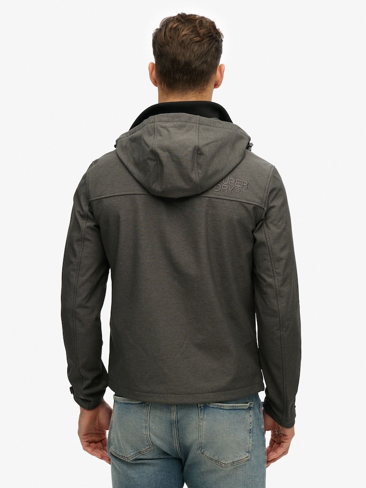 Superdry Grey Marl Ripstop Trekker Jacket - Image 2 of 5