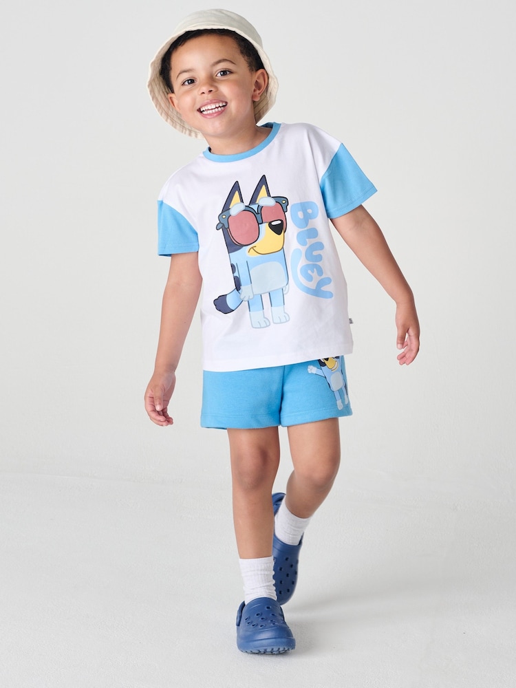 Brand Threads Bluey 100% Cotton Short Top and Short Set - Image 1 of 4 Brand Threads Bluey 100% Cotton Short Top and Short Set - Image 1 of 4