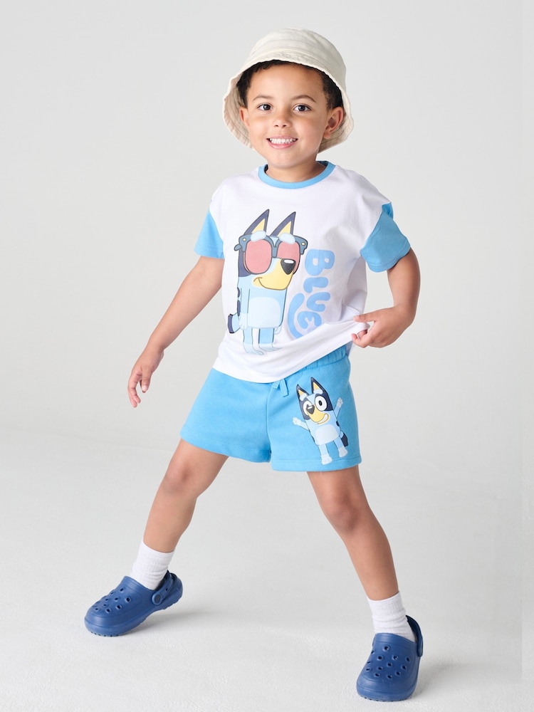 Brand Threads Bluey 100% Cotton Short Top and Short Set - Image 2 of 4 Brand Threads Bluey 100% Cotton Short Top and Short Set - Image 2 of 4