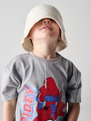 Brand Threads Grey & Red Spidey and His Amazing Friends 100% Cotton Top and Short Set - Image 3 of 5