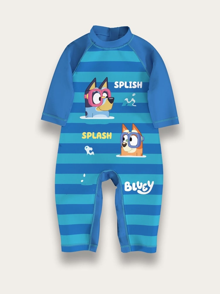 Brand Threads Blue Bluey Boys Swim Set - Image 1 of 5