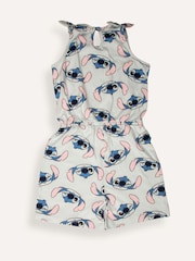Brand Threads Blue 100% Cotton Stitch Playsuit - Image 2 of 3