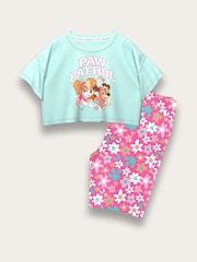 Brand Threads Blue & Pink 100% Cotton Paw Patrol Top and Short Set - Image 1 of 2