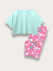 Brand Threads Blue & Pink 100% Cotton Paw Patrol Top and Short Set - Image 2 of 2
