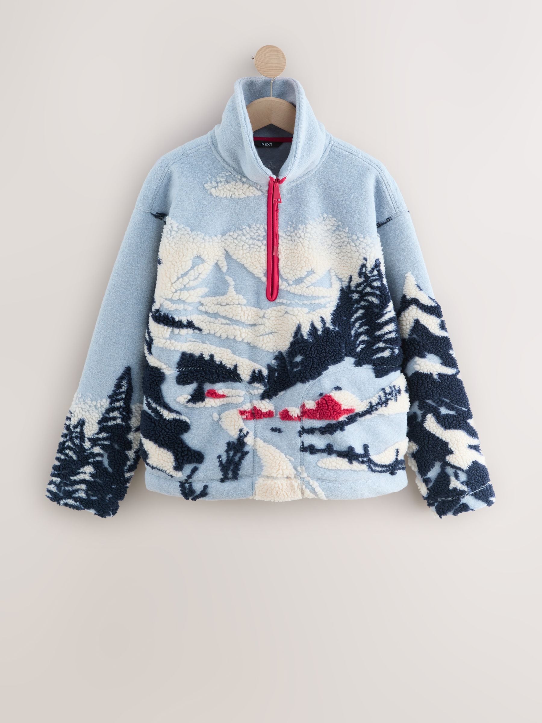 ズートピア　Winter Set Buy Blue Graphic Winter Scenic Soft Touch Cosy Teddy Borg Quarter