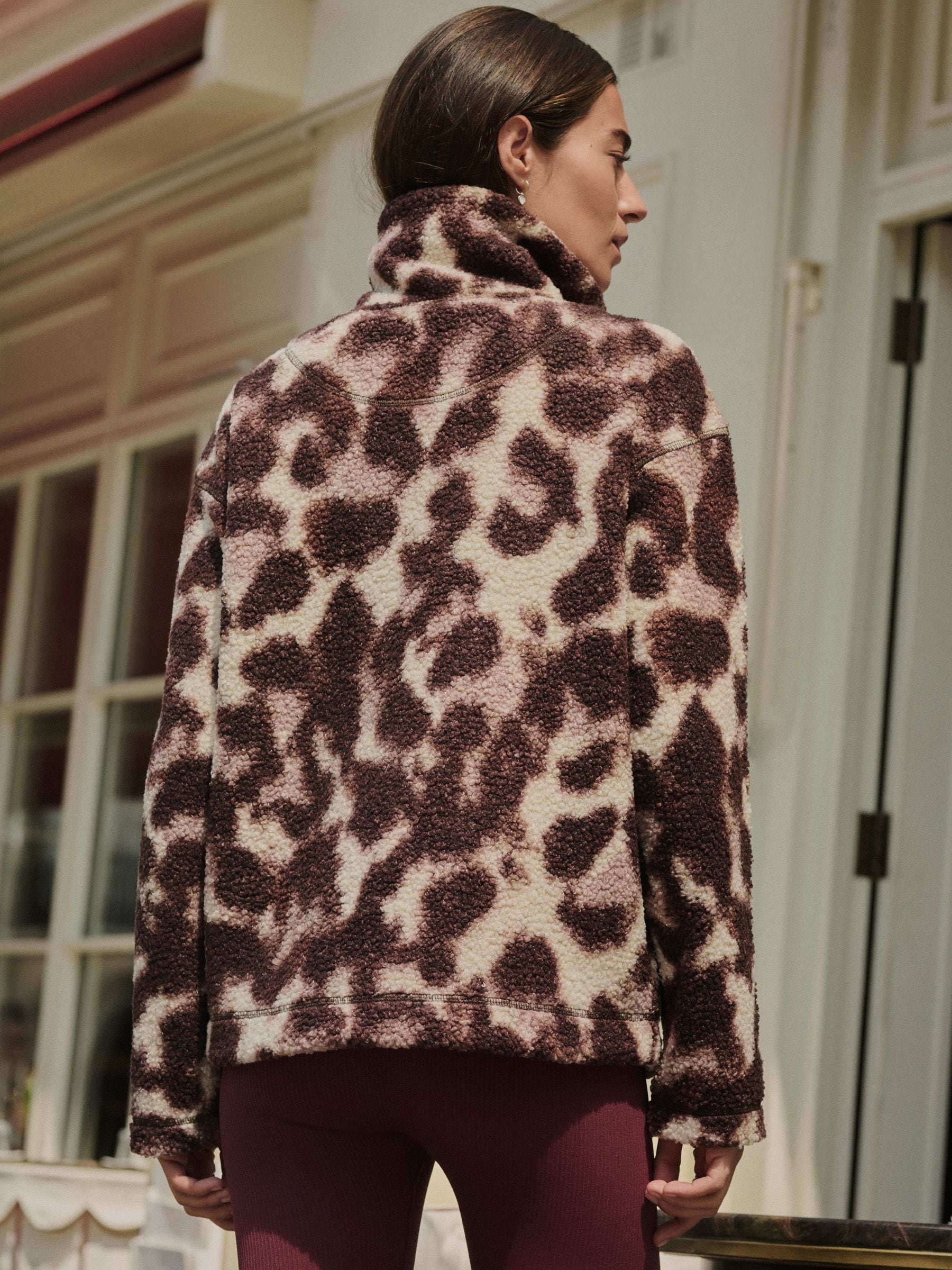 Buy Chocolate Brown/Pink Leopard Soft Touch Cosy Teddy Borg