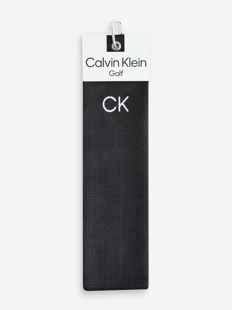 Calvin Klein Golf Black Towel - Image 1 of 1