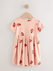 Ladybird Pink Short Sleeve Jersey Summer Dress (3mths-7yrs) - Image 2 of 4