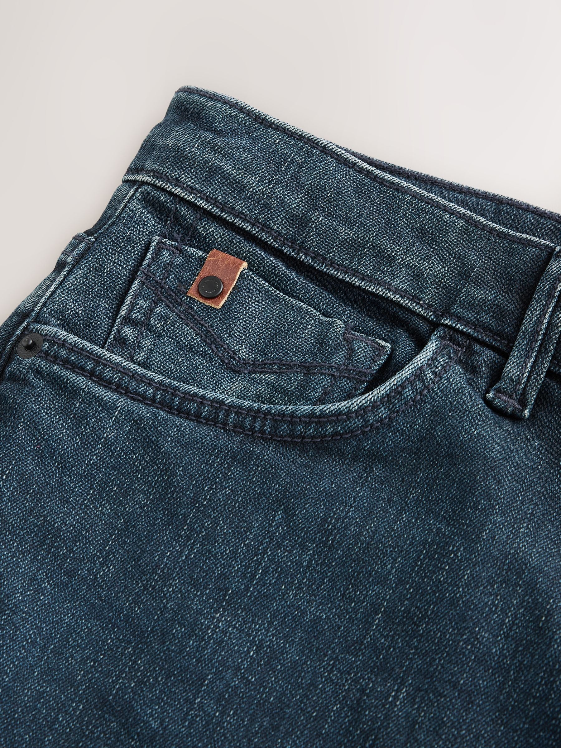 Buy Ink Straight Fit Premium Crosshatch Denim Jeans from Next USA