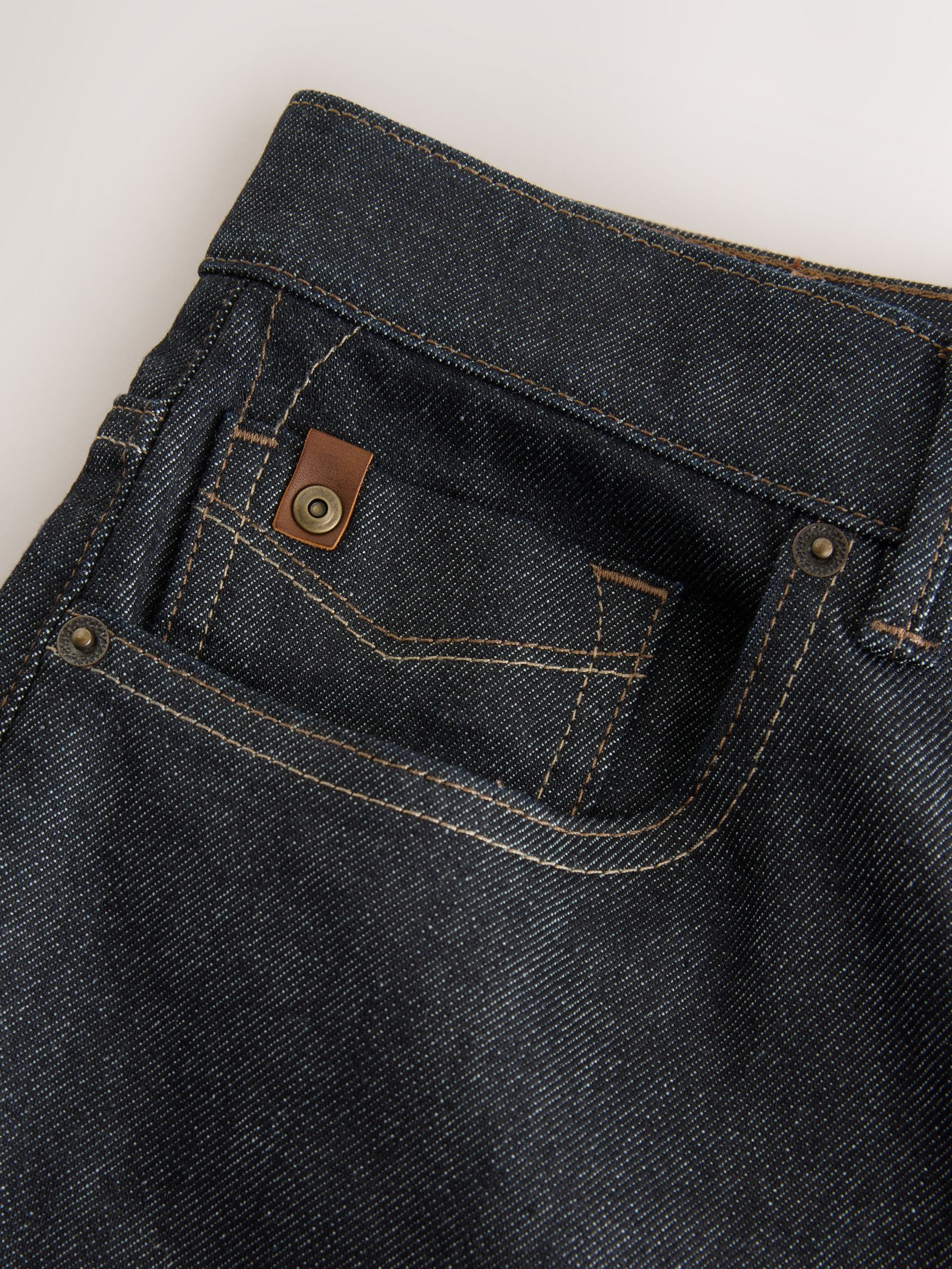 Buy Blue Indigo Rinse Straight Fit Signature Brushed Cosy Check