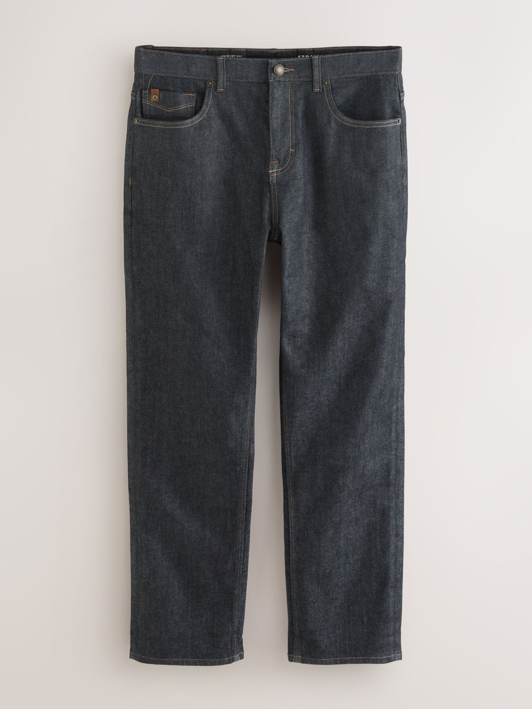 Buy Blue Indigo Rinse Straight Fit Signature Brushed Cosy Check