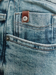 Blue Straight Fit Signature Brushed Cosy Denim Jeans With Wool - Image 4 of 9