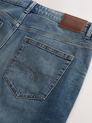 Blue Straight Fit Signature Brushed Cosy Denim Jeans With Wool - Image 9 of 9