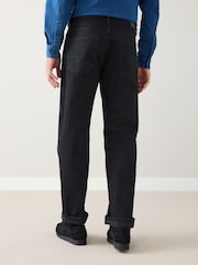 Black Straight Fit Signature Selvedge Denim Jeans - Image 2 of 7
