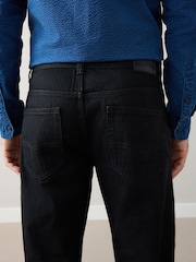 Black Straight Fit Signature Selvedge Denim Jeans - Image 5 of 7