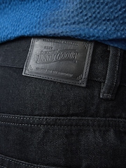 Black Straight Fit Signature Selvedge Denim Jeans - Image 6 of 7
