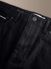 Black Straight Fit Signature Selvedge Denim Jeans - Image 9 of 11