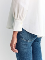 A.P.C. White Cotton Ondine Shirt - Image 6 of 6