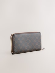 Brown Black/White Large Purse - Image 2 of 5