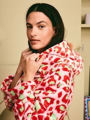 Eleanor Bowmer Leopard Print Fleece Robe - Image 4 of 9