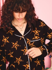 Eleanor Bowmer Star Print Button Through Pyjamas - Bild 4 von 4