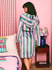 Eleanor Bowmer Green/Purple Coffee Club Fleece Robe - Bild 2 von 10