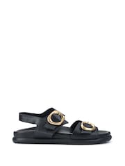Jones Bootmaker Juneau Buckled Black Sandals - Image 3 of 7