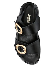 Jones Bootmaker Juneau Buckled Black Sandals - Image 7 of 7
