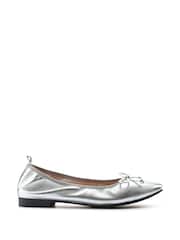 Jones Bootmaker Opaline Bow-Detailed Leather Black Pumps - Image 2 of 6