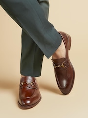Jones Bootmaker Reece Leather Brown Loafers - Image 1 of 6
