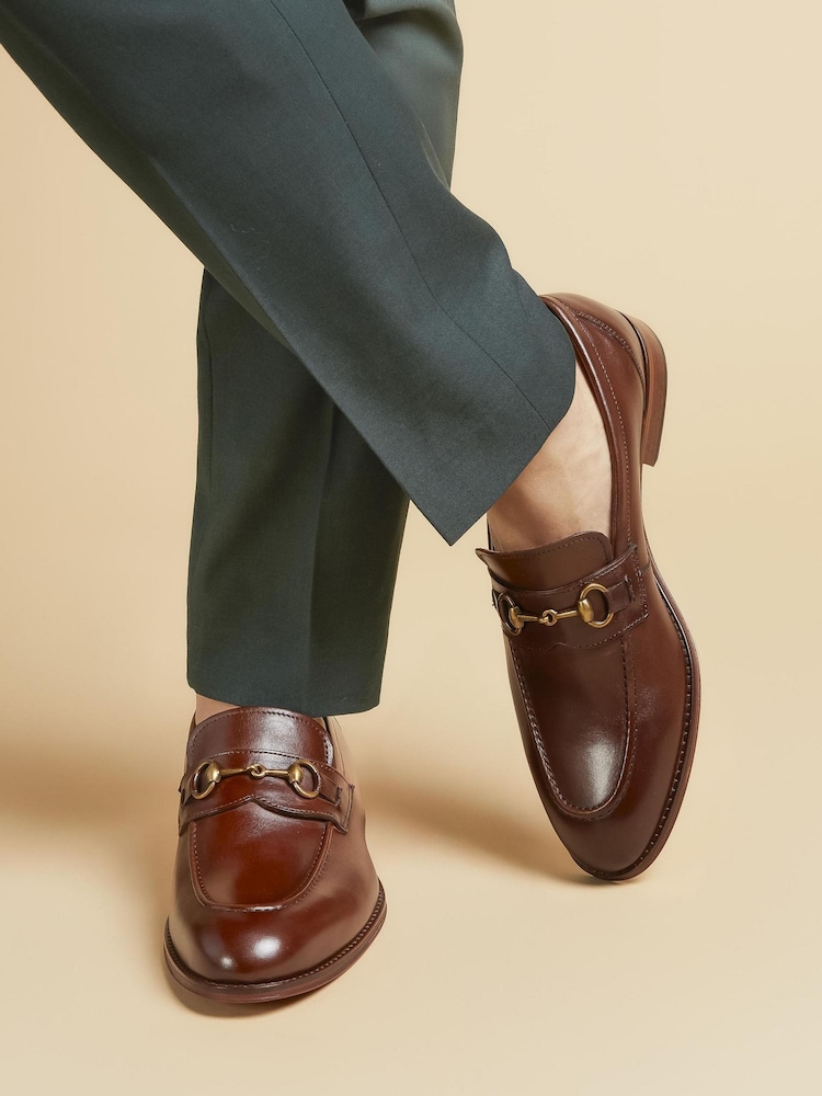 Jones Bootmaker Reece Leather Brown Loafers - Image 1 of 6