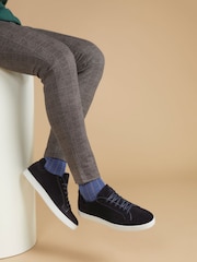 Jones Bootmaker Mens Simon Leather Trainers - Image 1 of 6