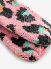 Eleanor Bowmer Pink/Blue Leopard Print Mittens - Image 2 of 8