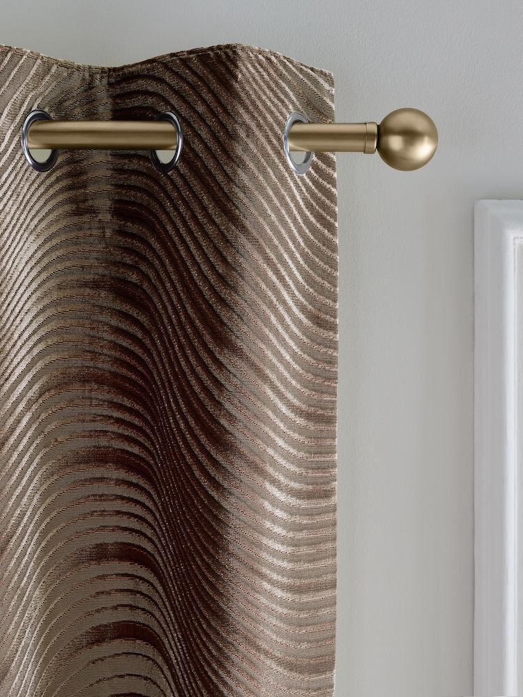 Collection Luxe Heavyweight Velvet Swirl Eyelet Lined Curtains - Изображение 1 из 5
