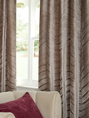 Collection Luxe Heavyweight Velvet Swirl Eyelet Lined Curtains - Изображение 4 из 5