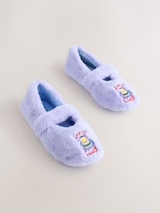 Flieder-Violett - Eleanor Bowmer Leopard Print Star Mule Slippers - Bild 3 von 7