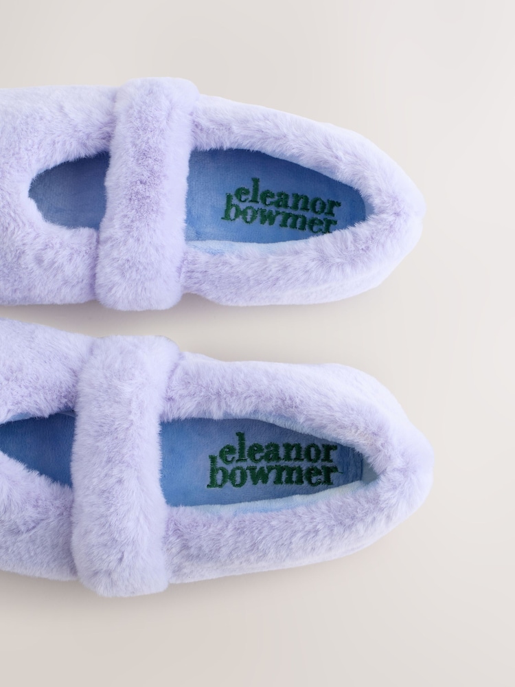 Flieder-Violett - Eleanor Bowmer Leopard Print Star Mule Slippers - Bild 7 von 7