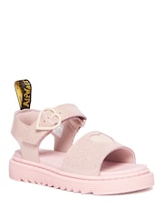 وردي - Dr. Martens Junior Marlowe Hearts Glitter Sandals - صورة 1 من 6