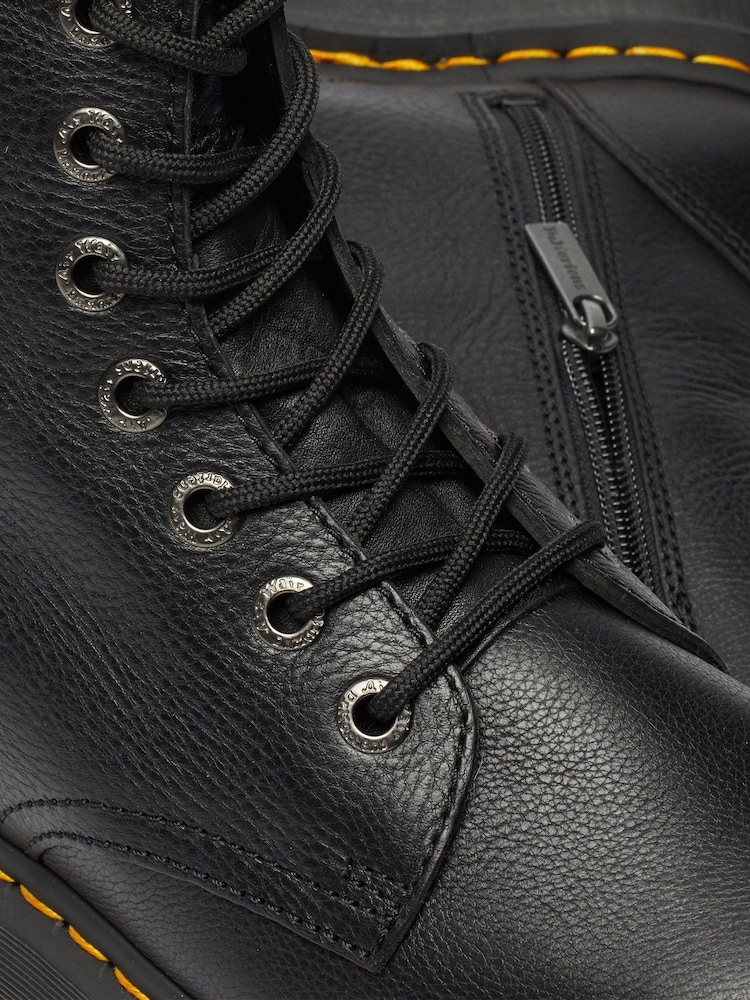 Dr. Martens Black Jadon Iii Pisa Leather Boots - Image 2 of 6