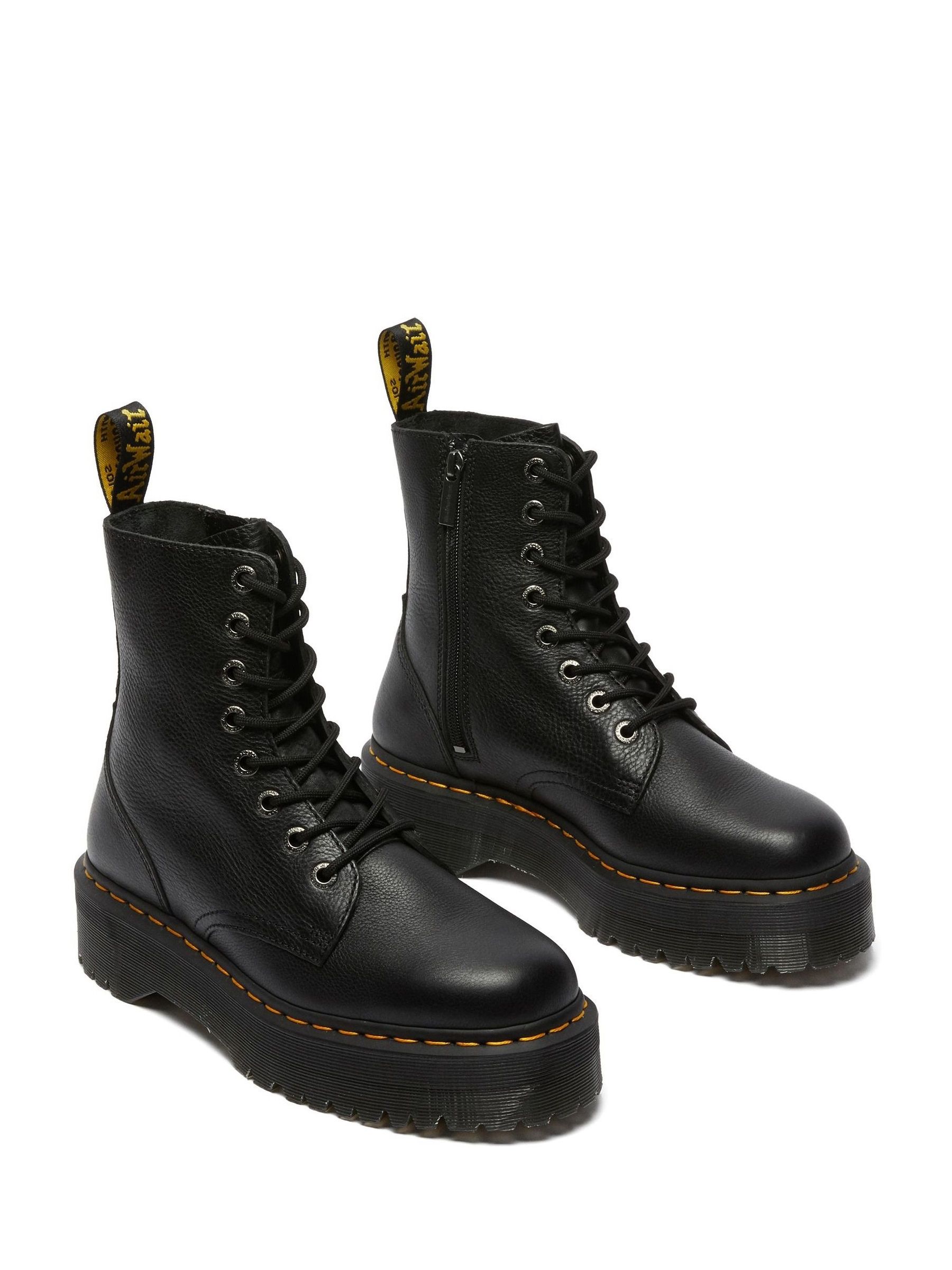 Buy Dr. Martens Black Jadon Iii Pisa Leather Boots from Next USA