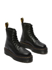 Dr. Martens Black Jadon Iii Pisa Leather Boots - Image 3 of 6