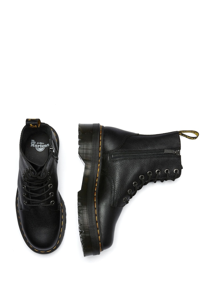 Dr. Martens Black Jadon Iii Pisa Leather Boots - Image 6 of 6