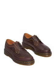 Dr. Martens Brown 3989 Crazy Horse Leather Brogue Shoes - Image 2 of 5