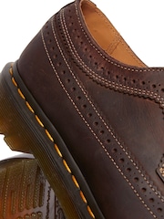 Dr. Martens Brown 3989 Crazy Horse Leather Brogue Shoes - Image 5 of 5