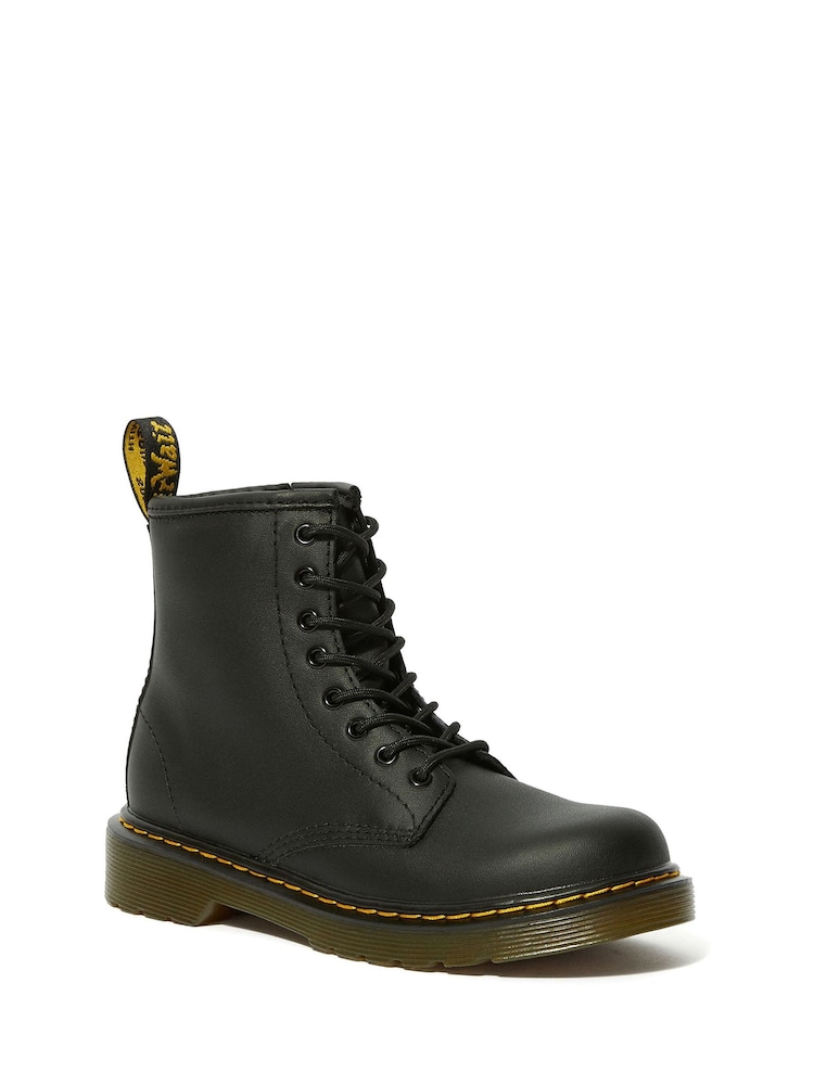 Dr. Martens Black Junior 1460 Softy T Lace-Up Leather Boots - Image 1 of 4