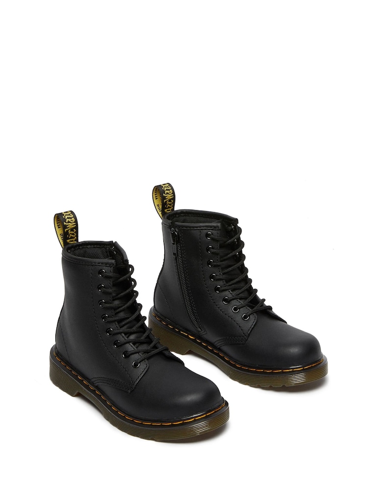 Dr. Martens Black Junior 1460 Softy T Lace-Up Leather Boots - Image 2 of 4 Dr. Martens Black Junior 1460 Softy T Lace-Up Leather Boots - Image 2 of 4