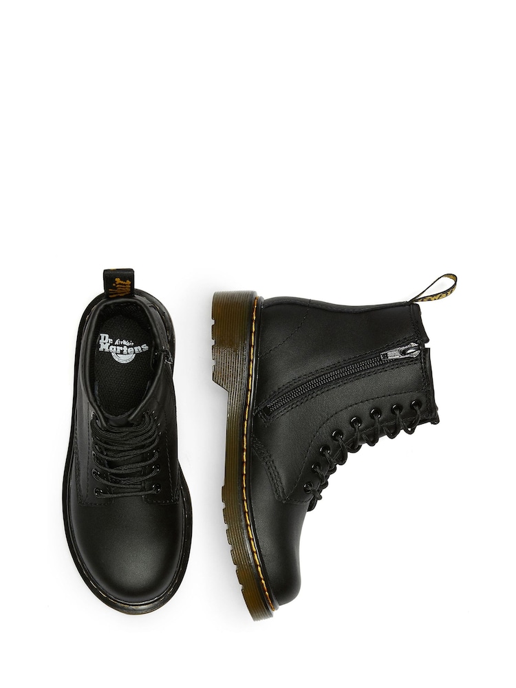 Dr. Martens Black Junior 1460 Softy T Lace-Up Leather Boots - Image 3 of 4