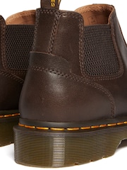 Dr. Martens Brown 2976 Lo Kelp Chelsea Leather Boots - Image 2 of 6