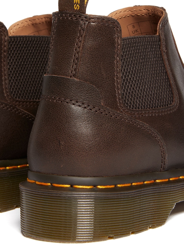 Dr. Martens Brown 2976 Lo Kelp Chelsea Leather Boots - Image 2 of 6